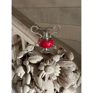 Vintage Red Amphora Mini Vase , Antique Lover, French Vintage Home Decor